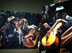 The Avett Brothers Oil on Canvas by Sarah West (2014)