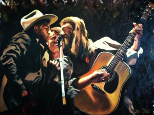 The Avett Brothers Oil on Canvas by Sarah West (2014)