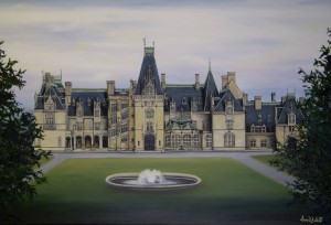 The Historic Biltmore Estate Ashville, NC Oil on Canvas by Sarah West  (2012)                                                                                                                                                                                                                                                                                                            