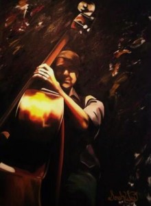 The Avett Brothers - Bob Crawford Oil on Canvas by Sarah West (2014)