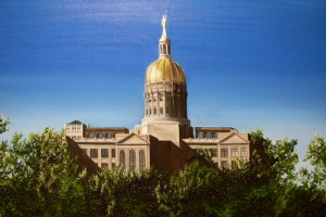 (early Realism study) The Georgia State Capitol - Atlanta, GA by Sarah West