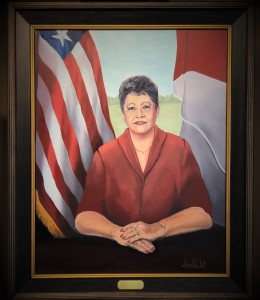 The Honorable Mayor LaFaye Dellinger First Mayor of Smiths Station Oil on Canvas (2018) Sarah West