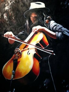 The Avett Brothers - Joe Kwon Oil on Canvas by Sarah West (2014)