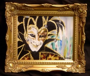 Masquerade (Untitled) Oil on Canvas by Sarah West