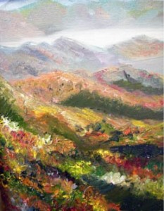 Autumn Colors of Appalachia (Untitled) Oil on Canvas by Sarah West (2009)