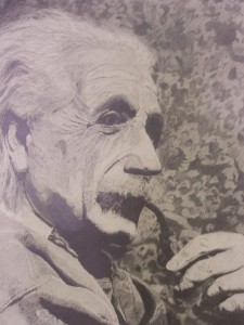Early Portrait Study- Einstein By Sarah West (2004) Graphite on Paper