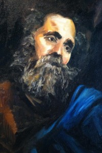 (study of Saint Andrew) Oil on Canvas by Sarah West (2012)
