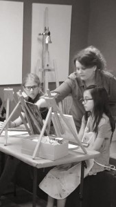 Sarah's atelier classes with young art students