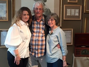 Sarah with Jim & Susie Avett, Original Writings, Exhibition Opening 